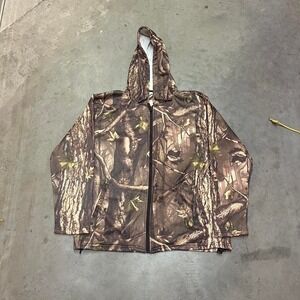 Y2K Baggy Oversized‎ Camo Zip up Jacket size 3XL